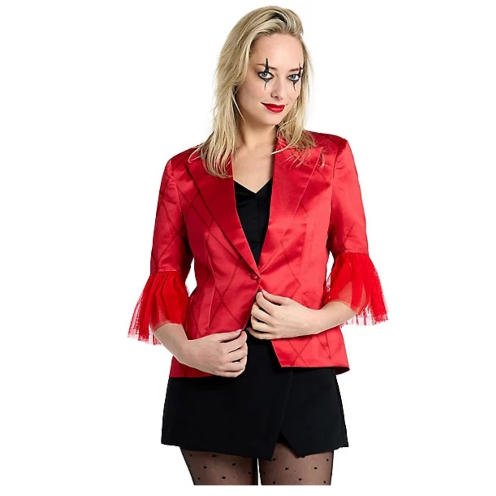Suitmeister Harley Quinn‎ Red Blazer Jacket Halloween/Cosplay Adult SZ M Joker 2